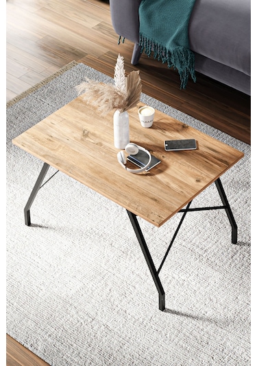 Os2 Orta Sehpa , Metal Sehpa - Çam