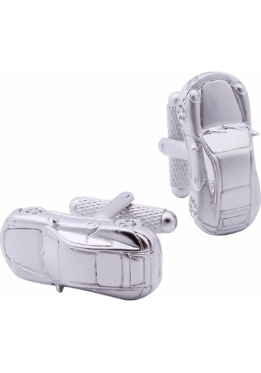 Omark Cotton Sport Car Kol Düğmesi Gümüş