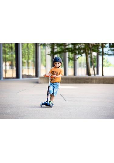 Micro Mini Deluxe Navy Blue Işıklı (LED) Scooter MMD118