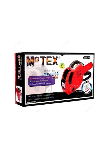 Motex MX-5500 8 Haneli Etiketleme Makinesi Kırmızı