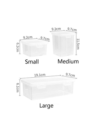 Dayanıklı Sızdırmaz Saklama Kutusu Toz Geçirmez Baharatlık Üç Özellik Şeffaf Kutu Mutfak ŞEffaf
