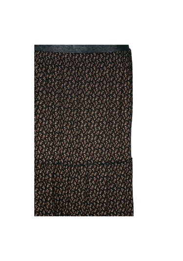 Hesna Kadın Nursel Lastikli 3 Kat Astarsız Siyah Penye Etek D32 Siyah