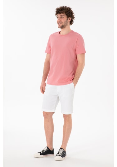 U.S. Polo Assn. Erkek Regular Fit Bisiklet Yaka Pembe Basic Tişört 50305928-VR041 U.S. Polo Assn. Erkek Regular Fit Bisiklet Yaka Pembe Basic Tişört 50305928-VR041