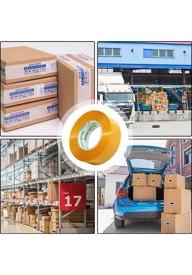 Willowhaven Blokaj Bandı Ekspres Paketleme Sızdırmazlık Bandı 55mmx200m Şeffaf Beyaz Diğer