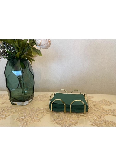 Özel Tasarım Kare Peçetelik Gold