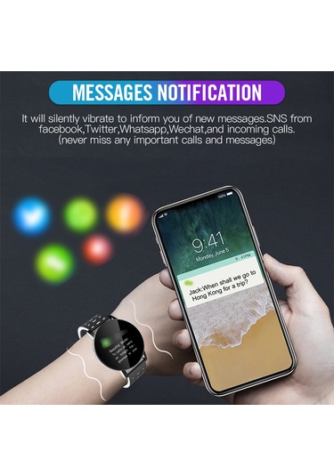 Padalink 1.3 " Dokunmatik Ekran Ip68 Su Geçirmez Akıllı Saat (İthalatçı Garantili)