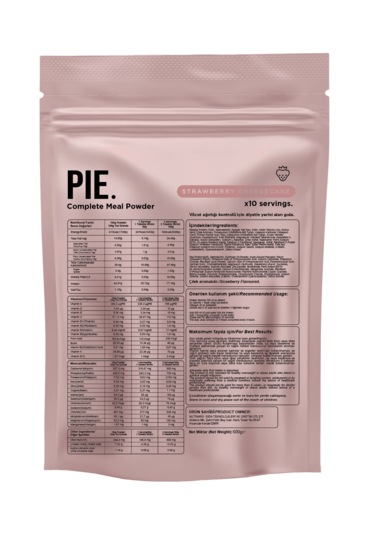 Pıe. Proteinli Öğün Tozu / Vanilya, Çilek Aromalı / 20 Doz Karışık