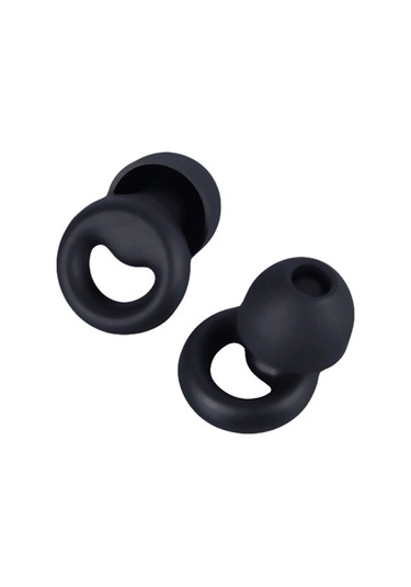 Gürültü Önleyici Kulak Tıkacı - Siyah Silikon, 1 Çift