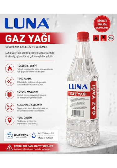 Gazz Yağı Lamba Yağı Taş Yağı Kandil Yağı 750 Ml Şeffaf
