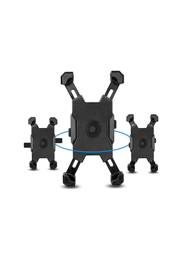 Jeemson Bisiklet Motosiklet Elektrikli Araçlar İçin 360 Döner, Saçma Sabit, Sarsıntı Emici Telefon Navigasyon Tutucusu Sarı Pla-01 Sarı