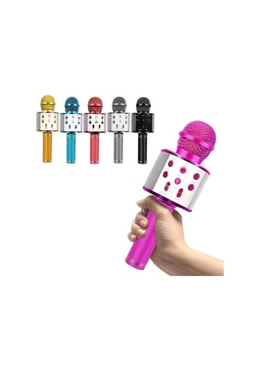 Kablosuz Mikrofon Profesyonel Kondenser Karaoke Mikrofon Bluetooth Standı Radyo Mikrofon Kayıt Stüdyosu