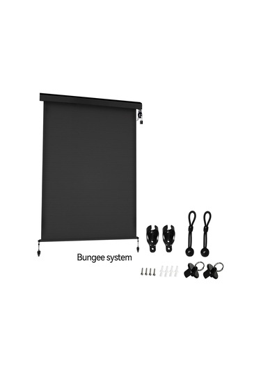 Hfambition Dış Mekan Kablosuz Rulman Perdeler İçin Sert Tutucu Bungee Uç Kapak Tamiri Seti 2 Adet, Siyah - Çivi Ve Tabanlı Aksesuarlar