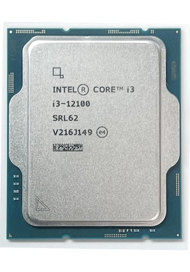 Intel Core i3-12100 3.3 GHz LGA1700 12 MB Cache 60 W İşlemci Tray