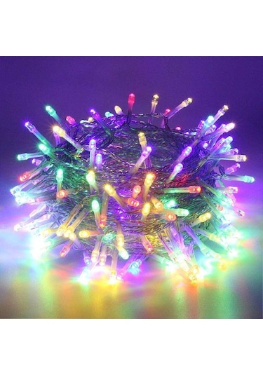 Yeşil 10-30 M Led Peri Dize Işıklar Noel Ağacı Süslemeleri Kapalı Noel Bahçe İçin Açık Su Geçirmez Parti Festoon 20m 200led-eu Plug Yeşil