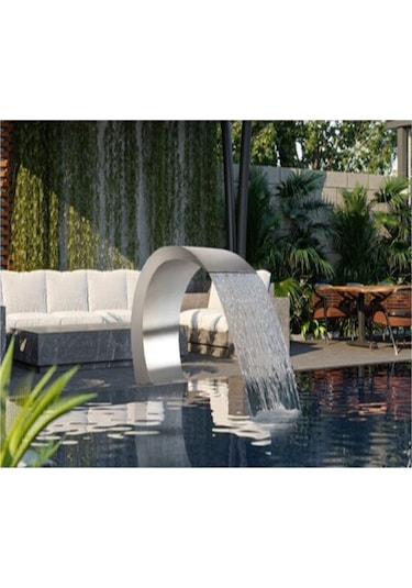 DEV PASLANMAZ 400x1000 mm Lüks Model Havuz Şelale AISI 316 Kalite