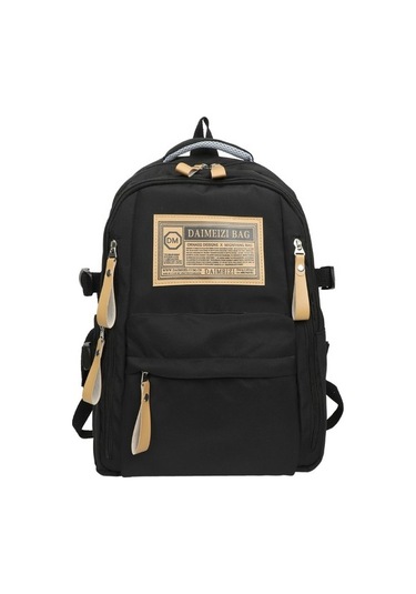 Büyük Kapasiteli Oxford Kumaş, Ortaokul Ve Lise Sırt Çantaları Qvzrxz Siyah