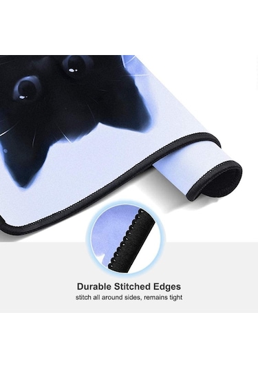 Kedi Karikatür Kaymaz E-spor Oyunu Mouse Pad