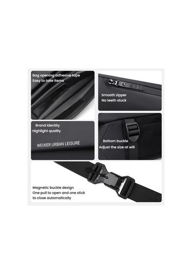 Sones Weıxıer D897 Manyetik Tokalı Erkek Çapraz Çanta Haki Haki