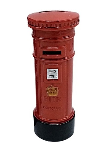 Londra Retro Metal Posta Kutusu Kumbara 15 Cm