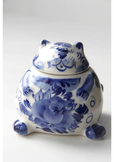 Terehoff Gjel Porselen Tuzluk Kedi 321436561 Mavi