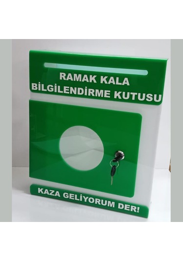 Yeşil Pleksi A-4 Ramak Kala Kutusu