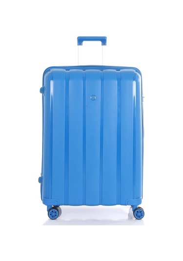 Mçs 3lü Set Kırılmaz Silikon Seyahat Valizi Bavulu V305 Saks Mavi Saks Mavi