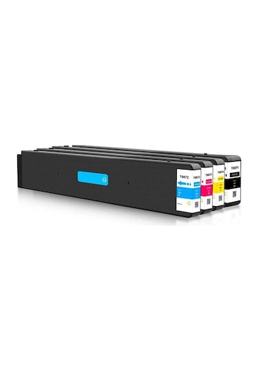 Epson T8871-t8874 Workforce Wf-c17590 4 Adet Uyumlu Kartuş Bk8681988567512 Bk