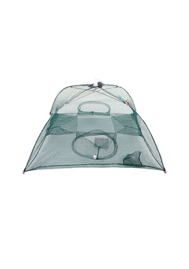 Aubyhe Otomatik Nilon Balık Av Ağı - 4 Delikli, 66x66cm, Avcılar İçin Yardımcı Araç