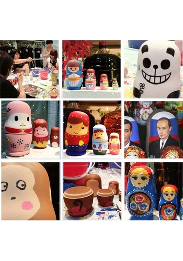 Yerleştirme Bebekleri Ahşap Bitmemiş Matryoshka Benzersiz Hediye Ev Dekorasyonu