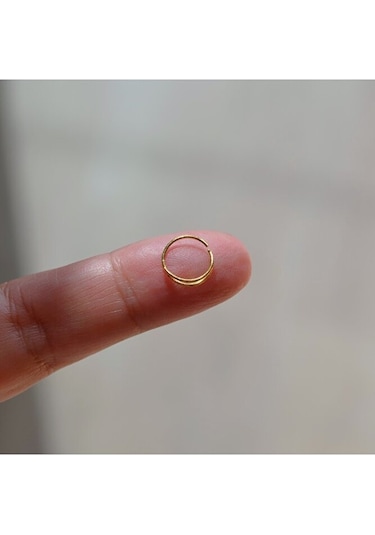 Gümüş Çift Görünümlü Halka Hızma Gold Gümüş