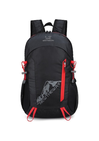 Yeni Büyük Kapasiteli Taşınabilir Moda Spor Açık Dağ Tırmanışı Koşu Katlanabilir Erkek Ve Kadın Seyahat Omuz Çantası Beyaz - Siyah