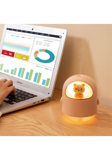 Agoodshop Usb Space Kedi Nemlendirici Usb Mini Karikatür Pembe
