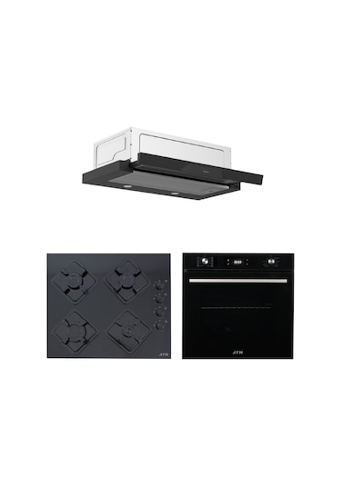 Afm Tech Ve Ferre Megoe Siyah D036 + FM7700 + FM-BD2200 Ankastre Set