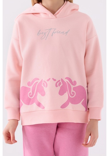 Rolypoly Kız Çocuk Eşofman Takımı Rp3473 Açık Pembe Açık Pembe