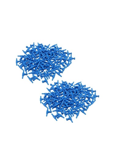 Ulzyvf Ncanruı 200 Adet Mavi Plastik 2 Yollu Akvaryum Balık Tankı Hava Pompası Kontrol Vanası 4mm Hava Borusu