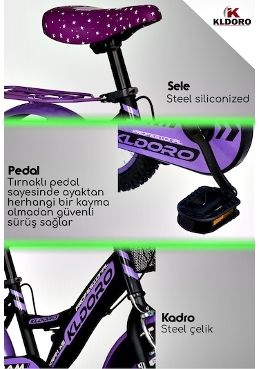 Kldoro KD-20301 20 J Bagajlı Kız Çocuk Bisikleti