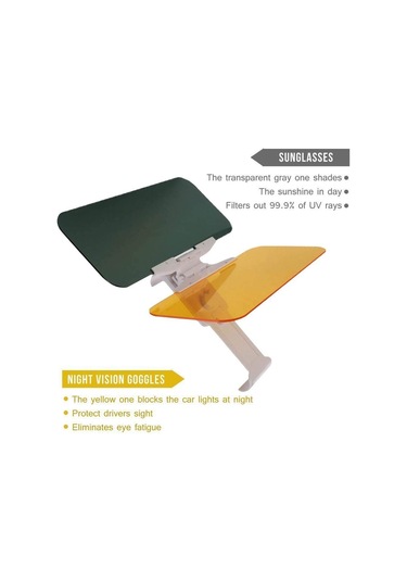 2'li Paket - Araba Güneşliği Güneşlik Parlama Önleyici Genişletici Gündüz Gece Ön Camı, Araba Güneşliği Genişletici Parlama Önleyici Araba Güneşliği Genişletici, 2'si 1 Arada Araba Güneşliği