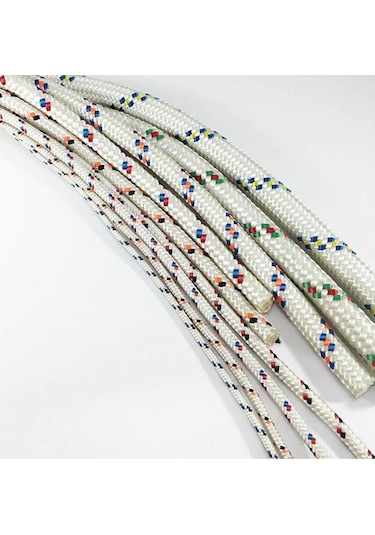 10 Metre 12 Mm Kalınlık Örgü Ip Halat Çadır Branda Tente Bağlama Iskota Ip 12 Mm Renkli