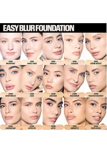 Huda Beauty Easy Blur Natural Airbrush Foundation 140G Cashew