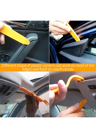 Lemestar 12 Parçalı Araç Ses Sistemi Sökme Takımı - Kapı Bakımı İçin El Tipi Onarım Aletleri Seti