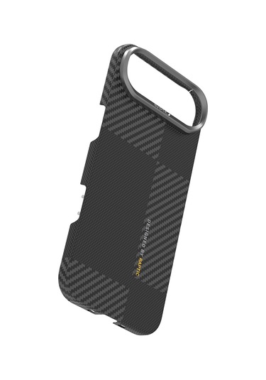 Iphone Uyumlu 17 Air Kılıf M-safeli 600d Metal Kamera Çerçeveli Raptic Aramid Fiber Geotik Serisi Siyah