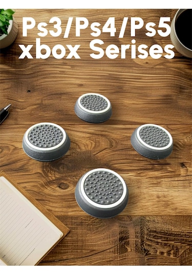 Ps5/ps4/ps3 Xbox One Analog Koruyucu Silikon 4 Adet Siyah
