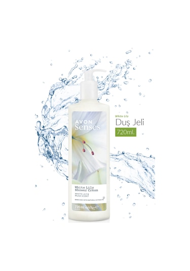 Avon Senses White Lily Beyaz Zambak Kokulu Duş Jeli 3 x 720 ML