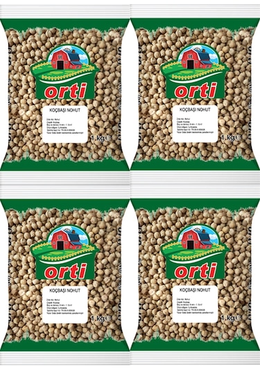 Orti Koçbaşı Nohut 1 Kg. x 4 Adet