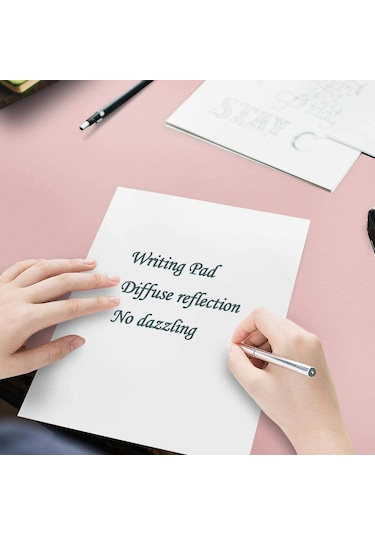 Masa Pedi Büyük 90 X 30 Cm Dobaojıa Genişletilmiş Mouse Pad Büyük Mouse Pad Xl Masa Blotter Yazma Pedi Taşınabilir Bilgisayar/ofis/ev İçin Pu Deri Yan Su