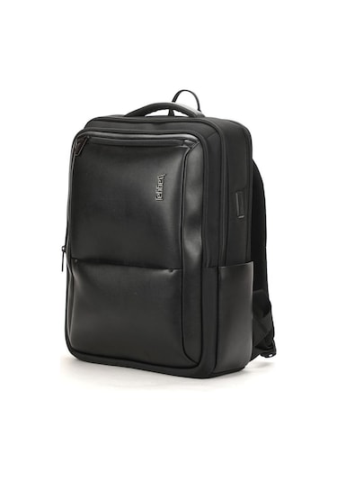 Laptop Bölmeli İnce Tasarım Sırt Çantası Baggaj S24111 Siyah