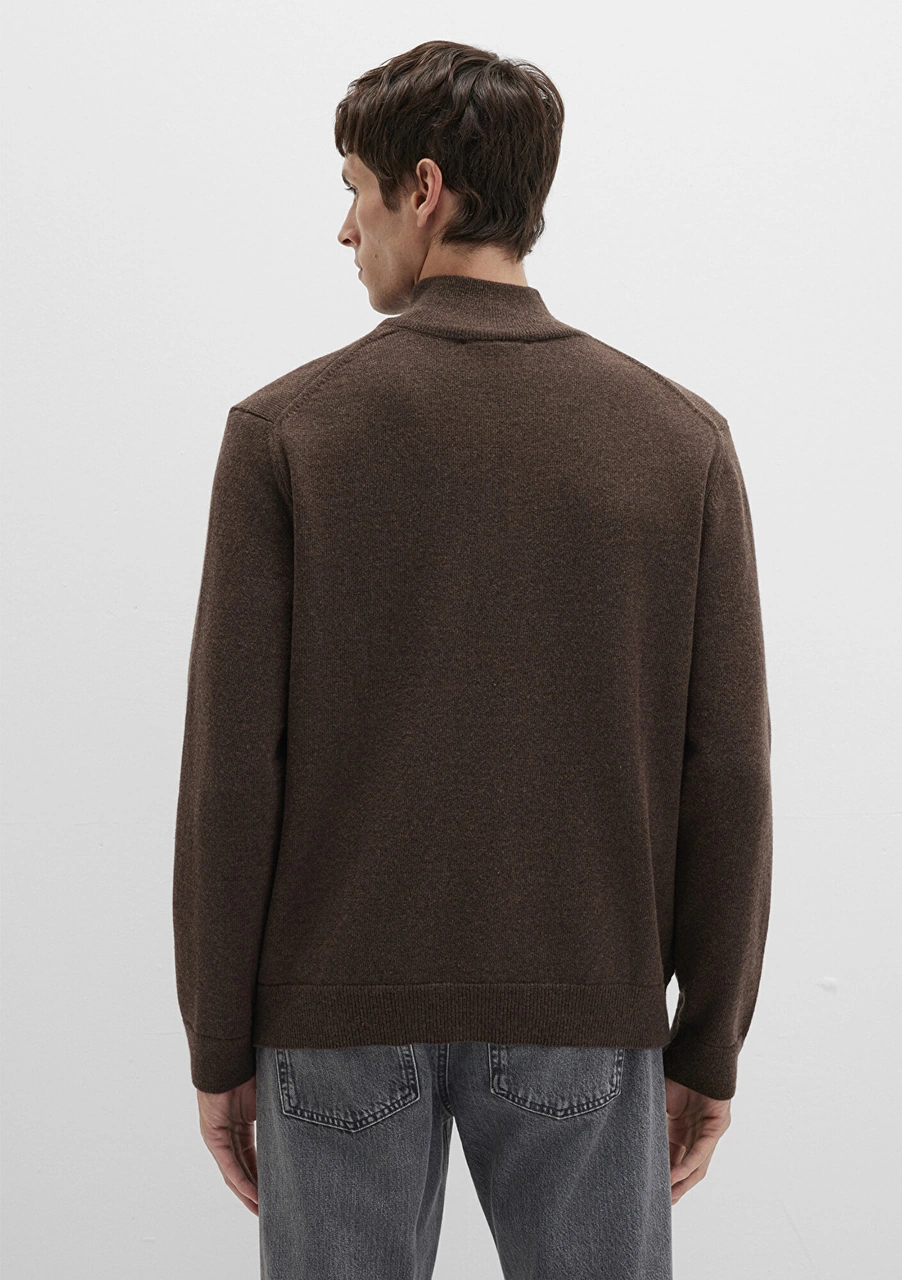 Mavi - Yün Karışımlı Kahverengi Kazak 0710371-70251 Kahverengi