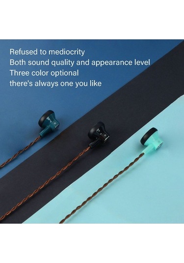 Fastbuy Jcally Ep02 3.5mm Kablo Kulaklık, Yarım İçi Dinleme, Doğal Ses, Gürültü Engelleme, Mikrofonlu, Lacivert