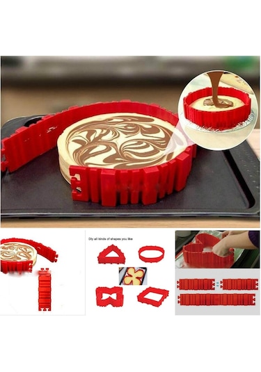 Silikon Yılan Gıda Sınıfı Kek Kalıbı Sihirli Fırında Araçları Dikiş Dıy Herhangi Bir Şekil Her Türlü Pişirme Kek