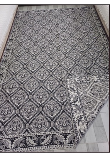 Savan Dokuma Halı Örtüsü 6m² 200 300cm Kale Siyah